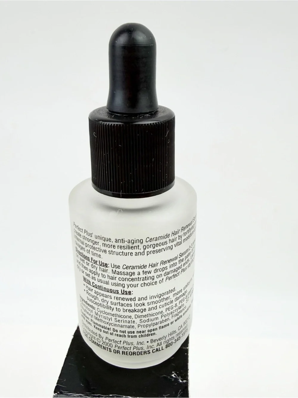 Nick Chavez Perfect Plus Ceramide Hair Renewal Serum Dropper 1 oz New Old Stock